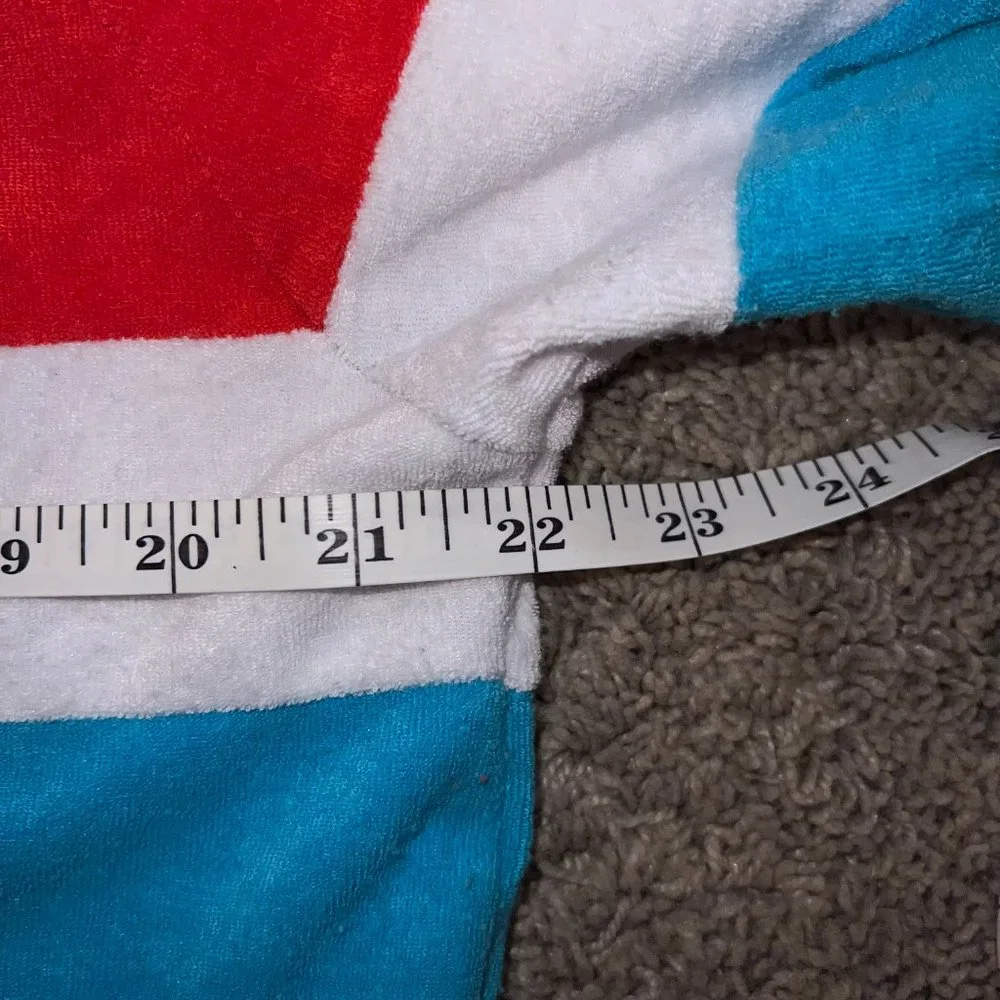 Sundek Diadora Rainbow Red White Blue Black Colorblock Track Jacket XL Extra L - Picture 6 of 7